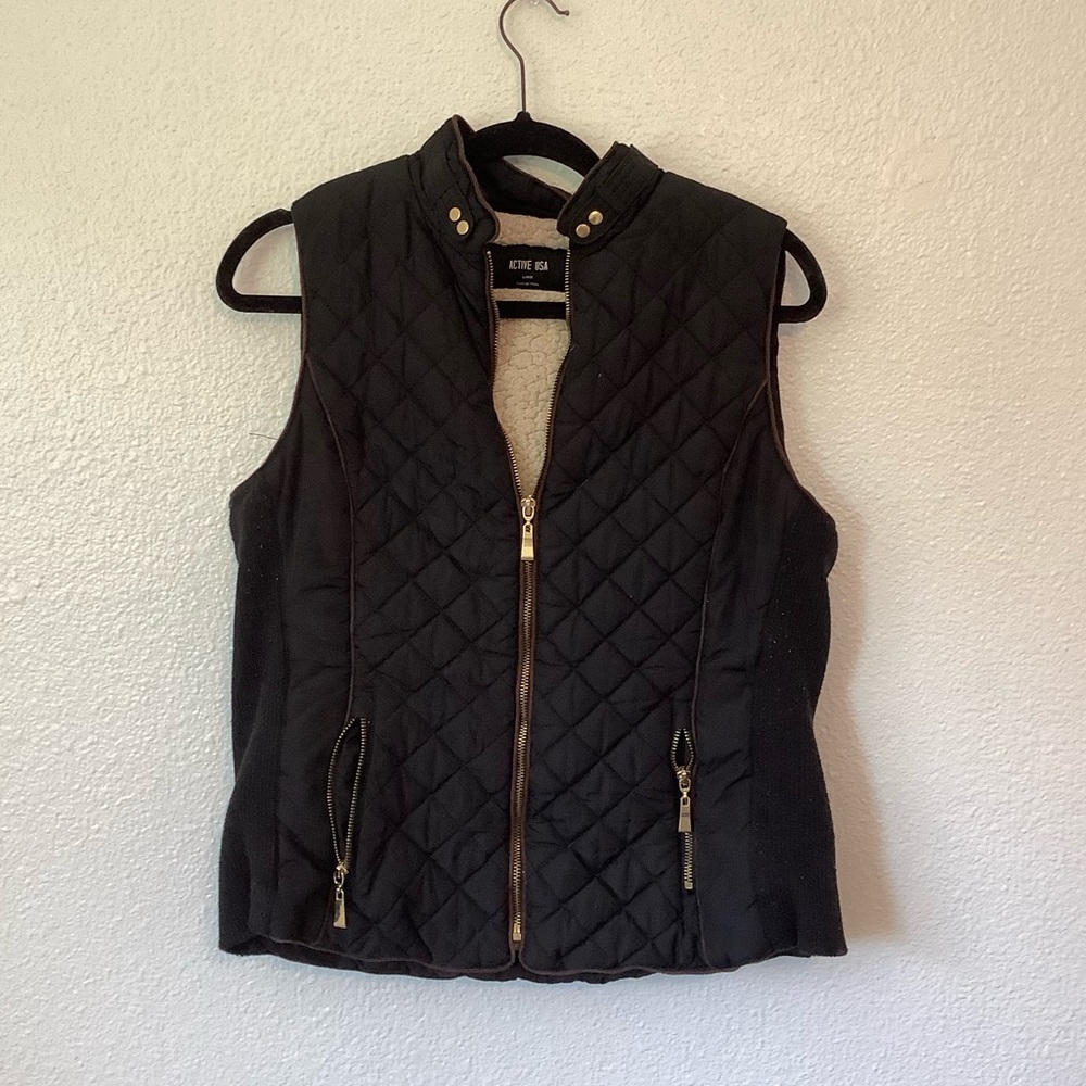 🖤 Quilted Black Vest 🖤